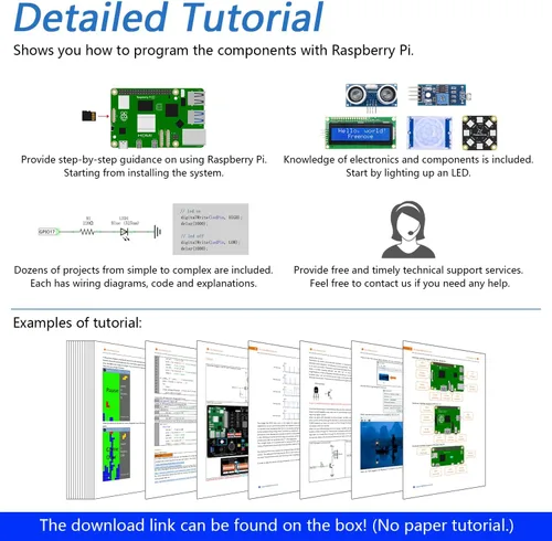 Vista 4 de Freenove Kit de proyectos para Raspberry Pi 5 4 B 3 B+ 400 Zero 2 W, cableado simple, tutorial detallado de 860 páginas, código de procesamiento