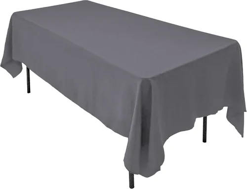 Vista 47 de AK TRADING CO. Mantel rectangular de poliéster de 60 x 102 pulgadas, fabricado en Estados Unidos, resistente a las arrugas, ignífugo, duradero