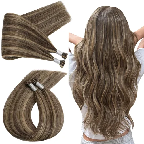 Vista 73 de Ugeat - Extensiones de cabello humano con microanillo, 14 pulgadas, extensiones de cabello Remy con microcuentas de 1 gm/hebra, 50 gms, extensiones