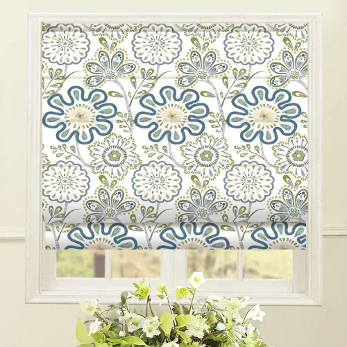 Vista 8 de Bamboo Cordless Roman Shades, Blackout Bamboo Blinds for Windows Block UV Rays, Ceiling/Inside/Outside/Door Mount, With Valance, Privacy Liner