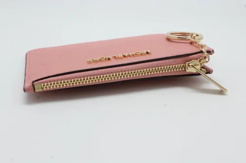 Vista 3 de MICHAEL KORS JET SET VIAJE PEQUEÑO POUCH TOP ZIP MONEDA CON PORTABIDE CARTERA DE PIEL PRIMROSE, Small 3