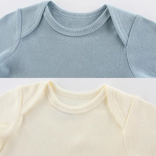 Vista 28 de Body de manga corta para bebé recién nacido, ropa de algodón de una pieza, 5 unidades, 0-12 meses