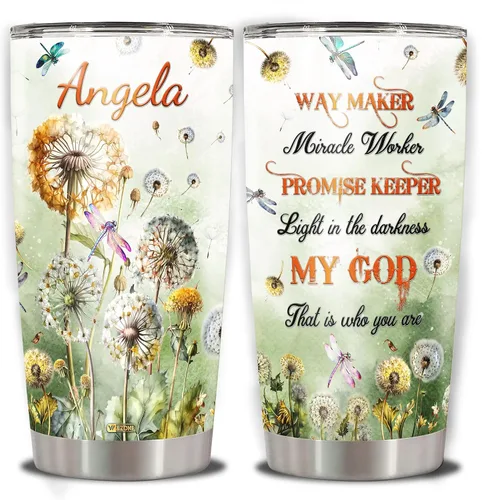 Vista 18 de WAZONE Vaso personalizado de reina negra con tapa, nombre personalizado de la Biblia de la Fe, termo de 20 onzas, 30 onzas, taza de viaje de acero