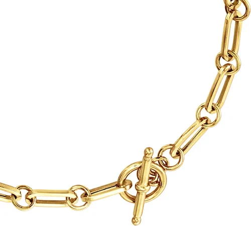 Vista 4 de Ross-Simons Italian 18kt Gold Over Sterling Paper Clip Link Necklace