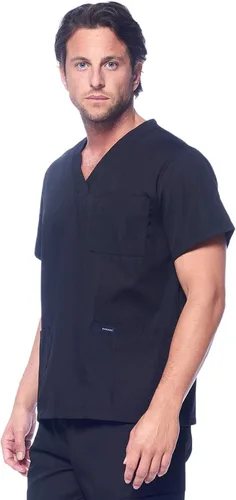 Vista 3 de Dagacci Scrubs Medical Uniform para mujeres y hombres camisas médicas