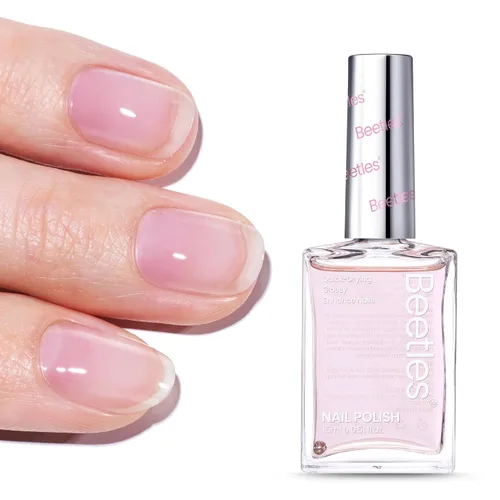 Vista 9 de Beetles - Esmalte de uñas Bubble Bliss, 2 en 1, fortalecedor de uñas, esmalte de crecimiento de uñas, capa base para uñas delgadas dañadas, uñas