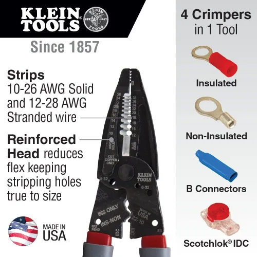 Vista 3 de Klein Tools 1019 Klein Kurve - Juego de destornilladores electrónicos 4 en 1 con puntas de precisión