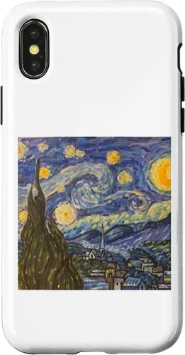 Vista 4 de Funda para iPhone 14 Starry Night Noche Estrellada Vincen Van Gogh Pintura famosa