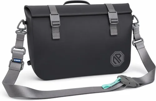 Vista 11 de niphean Riñonera impermeable IPX7, bolsa seca magnética con cierre de una Negro