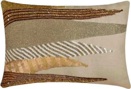 Vista 68 de The HomeCentric Fundas de almohada lumbares doradas de 12 x 14 pulgadas (11.8 x 13.8 in), de piel sintética, con diseño de animales, estilo moderno