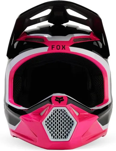 Vista 2 de Fox Racing Casco Unisex V1 para Motocross y Bicicleta de Tierra, Negro/Rosa, Extra Grande