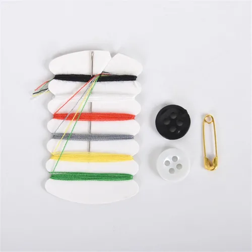 Vista 7 de ljhnba Kit de reparación de hilo de 20 sistemas con pasador de botón de hilos de aguja para servicios de hotel Necesidades con seis