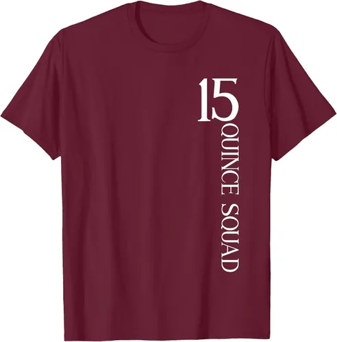 Vista 59 de Quince Squad Quinceanera 15th Birthday - Camiseta de quinceañera para niñas Asphalt Grey