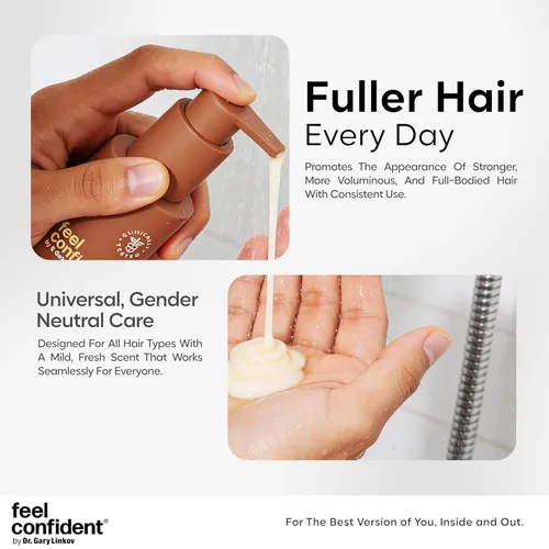 Vista 6 de Acondicionador espesante para el cuidado del cabello para hombres y mujeres con cabello fino o adelgazante – cirujano capilar formulado con semillas