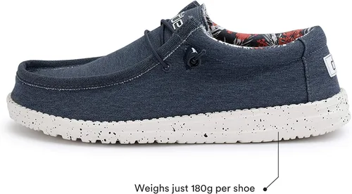 Vista 3 de Hey Dude Wally - Mocasines unisex para adultos, colección Wally Stretch