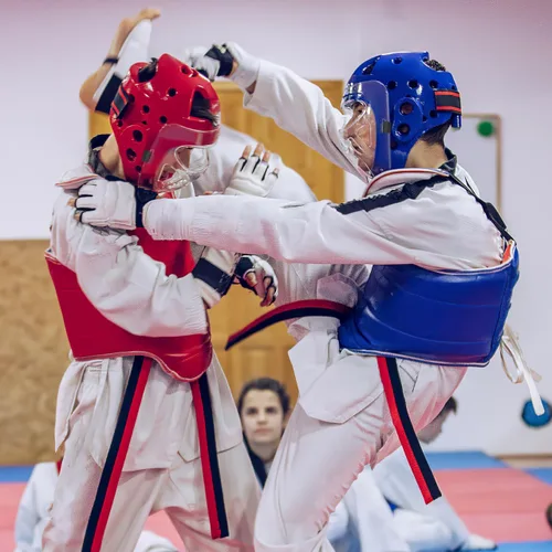 Vista 8 de Unomor Boxeo desmontable Taekwondo protector facial deportivo para niños y adultos Sparring Headgear 8.85 x 7.87 x 3.54 pulgadas