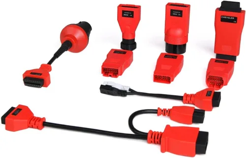 Vista 6 de Autel MaxiSys MSOBD2KIT Kit de adaptador no OBDII, 9 conectores de diagnóstico OBD con funda de transporte moldeada por soplado resistente