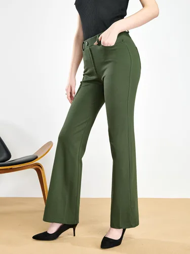 Vista 7 de Tapata Pantalones de vestir elásticos para mujer de 28, 30, 32 y 34 pulgadas, con bolsillos, para oficina, trabajo, negocios