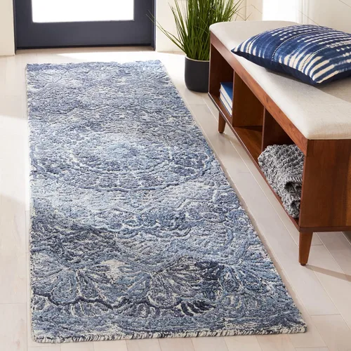 Vista 20 de SAFAVIEH Marquee Collection - Alfombra decorativa, 2 x 3 pies, beige y marfil, lana de medallón de mandala hecha a mano, ideal para zonas de alto