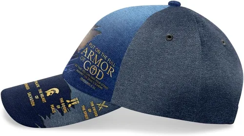 Vista 8 de Jesuspirit - Regalos cristianos para hombres - Gorra clásica de la Armadura de Dios - Regalo para papá en el Día del Padre, Gorra clásica del Hombre