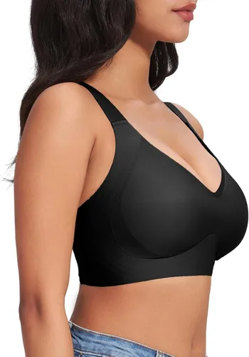 Vista 2 de WANAFREE Wireless Bras Seamless Bralettes for Women Full Coverage Padded Smooth Bra