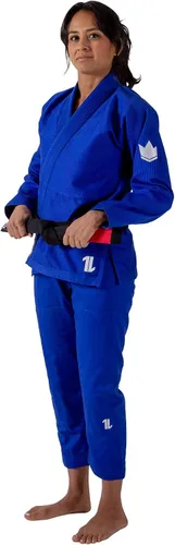 Vista 2 de KINGZ Brazilian Jiu Jitsu Gi Kimono ligero BJJ para mujer IBJJF Legal 400gsm Pearl Weave Pro Competition El único