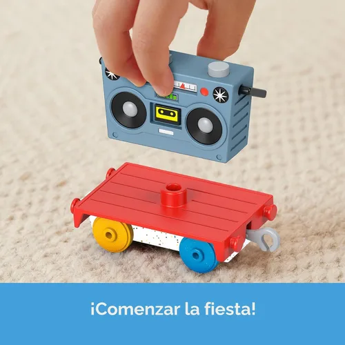 Vista 3 de Thomas & Friends Juego de regalo de trenes de juguete Thomas' 7 días de sorpresas, 10 vehículos fundidos a presión con carga para niños a partir