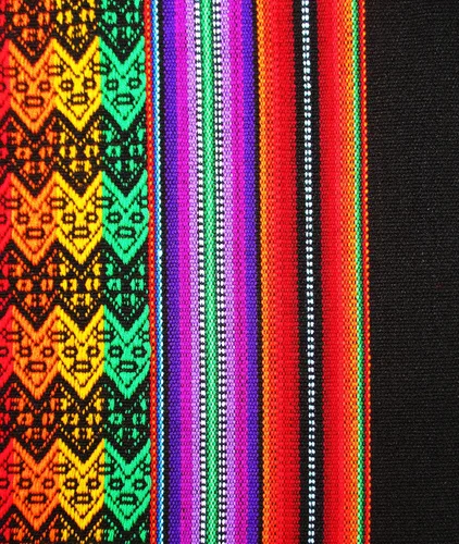 Vista 5 de Funda de cojín de tela inca, funda de cojín decorativa de Perú, funda de cojín de algodón estilo peruano para sofá de 18 pulgadas x 18 pulgadas Negro