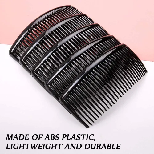 Vista 4 de SourceTon - Paquete de 6 peines franceses, peines laterales de plástico con 29 dientes, peines de clip para el cabello para accesorios de cabello