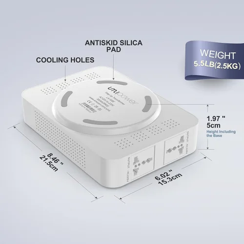 Vista 2 de Umi 110 V a 220 V Convertidor de voltaje Step up LX Series de computadora