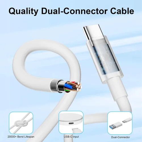 Vista 4 de Paquete de 2 cargadores inalámbricos magnéticos de 15 W, base de carga rápida c/cable USB C a USB C de 6 pies; apto para iPhone series