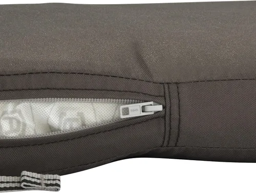 Vista 4 de Classic Accessories Ravenna - Cojín rectangular para asiento de patio, Gris topo oscuro
