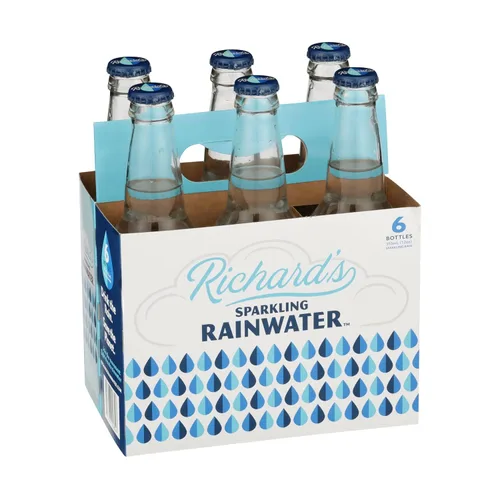Vista 4 de Richard's Rainwater Agua de lluvia con gas, 12 FZ