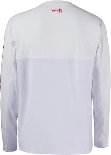 Vista 3 de BASSDASH - Camiseta de manga larga para hombre, ideal para pesca, con protección solar ultravioleta UPF 50+