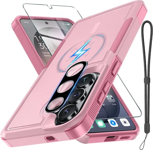 Vista 15 de Funda para Samsung Galaxy S24 FE, Cuerpo Completo Resistente de Servicio Pesado Robusta a Prueba de Golpes Funda Protectora para Teléfono con Correa