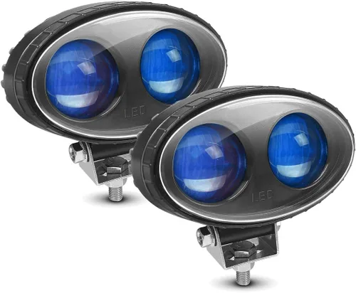 Vista 11 de LED carretilla elevadora zona de seguridad advertencia azul 1 paquete