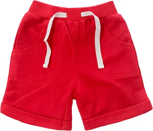 Vista 4 de SOBOWO Pantalones cortos deportivos de verano para bebés niños y niñas, paquete de 3 unidades, pantalones deportivos de algodón sólido, pantalones