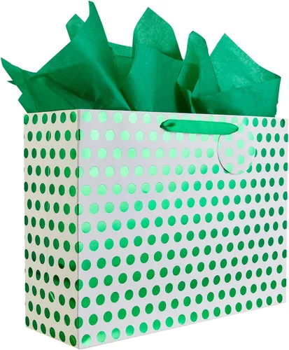Vista 8 de Bobobag Paquete de 4 bolsas de regalo extragrandes de 16.5 pulgadas con papel de seda para el día de la madre, regalos de cumpleaños