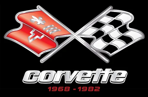 Vista 2 de Sudadera con capucha JH DESIGN GROUP para hombre Chevy Corvette C3 Series Logo Negro