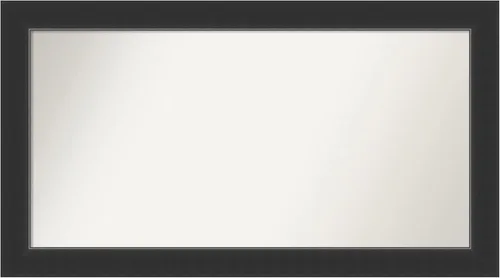 Vista 166 de Amanti Art Espejo personalizado, espejo de baño negro Astor, espejo de pared o espejo de tocador de baño sobre el fregadero (25 x 25 pulgadas)