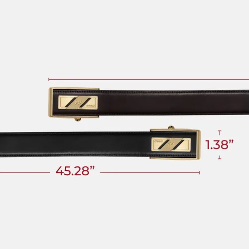 Vista 3 de SHINKO 100% Italian Leather Belt for Men, Fashion Mens Dress Belt for Any Occasion and Outfit