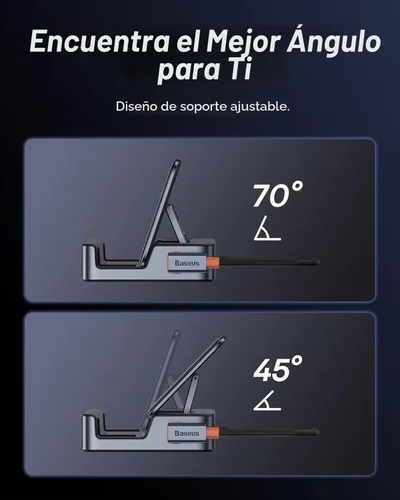 Vista 6 de Dock de cubierta de vapor, estación de acoplamiento Baseus 6 en 1 para cubierta de vapor/ROG Ally X/Legion Go con HDMI 2.0 4K a 60Hz, Gigabit
