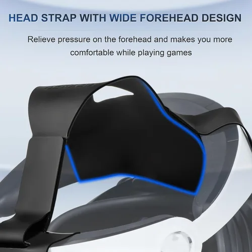 Vista 4 de Adjustable Head Strap for Playstation VR2, Double-Sided PU Soft PSVR2 Strap, Enhanced Comfort for VR2 Headset, Lightweight Reduce Head Pressure