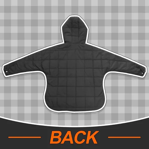 Vista 5 de Chaqueta acolchada de gran tamaño con capucha para mujer, abrigo de invierno ligero y cálido para mujer