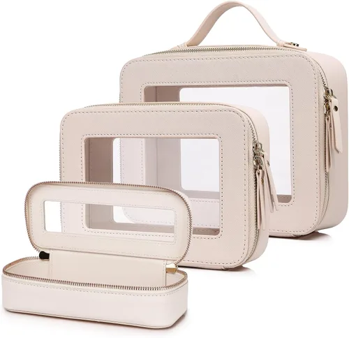Vista 64 de Bolsa de maquillaje transparente (negro L)