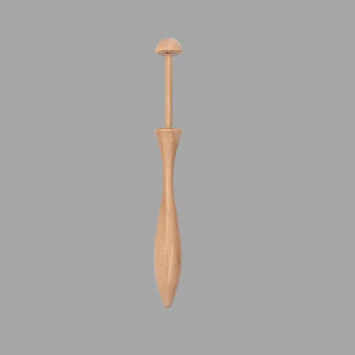 Vista 4 de Bobbin - Bobinas de encaje estilo danés de 12, 24, 50, bobinas para hacer encajes. 4.25 pulgadas de largo. Hecho de madera dura natural. Colección