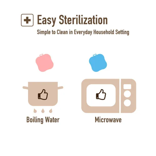 Vista 5 de Esponja de baño de silicona ultra suave para bebé y piel seca (rosa bebé)