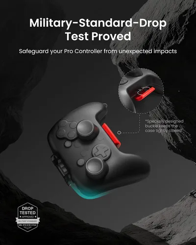 Vista 4 de tomtoc Protective Case for Nintendo Switch 2 Pro Controller, Hard Shell Joystick Protector, Portable Travel Storage Case, Shock-proof, Anti-scratch