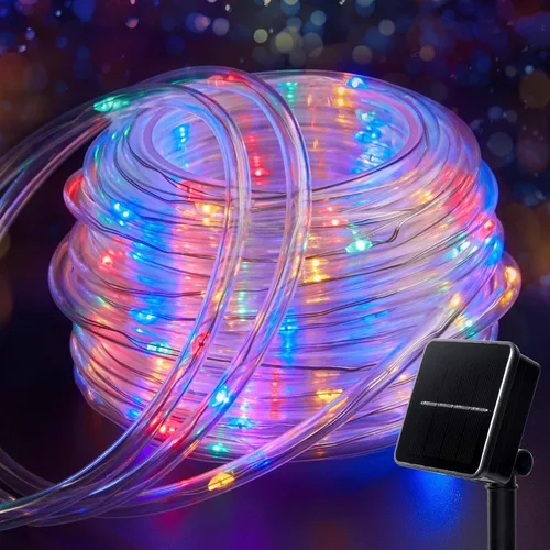 Vista 9 de Brightown Cuerda solar de 39 pies 100LED luces impermeables al aire libre