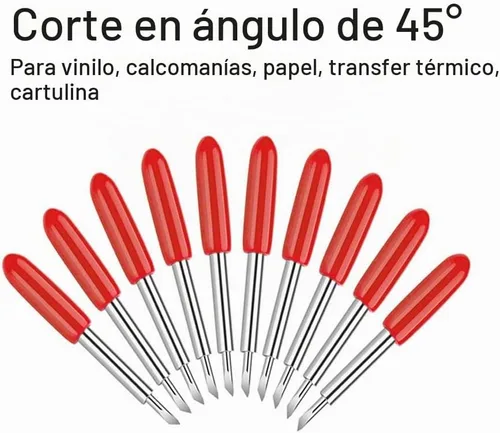 Vista 2 de 30 cuchillas de corte estándar de 45 grados, cuchillas de repuesto compatibles con Explore 4/3/Air 2/Air/Air One/Maker